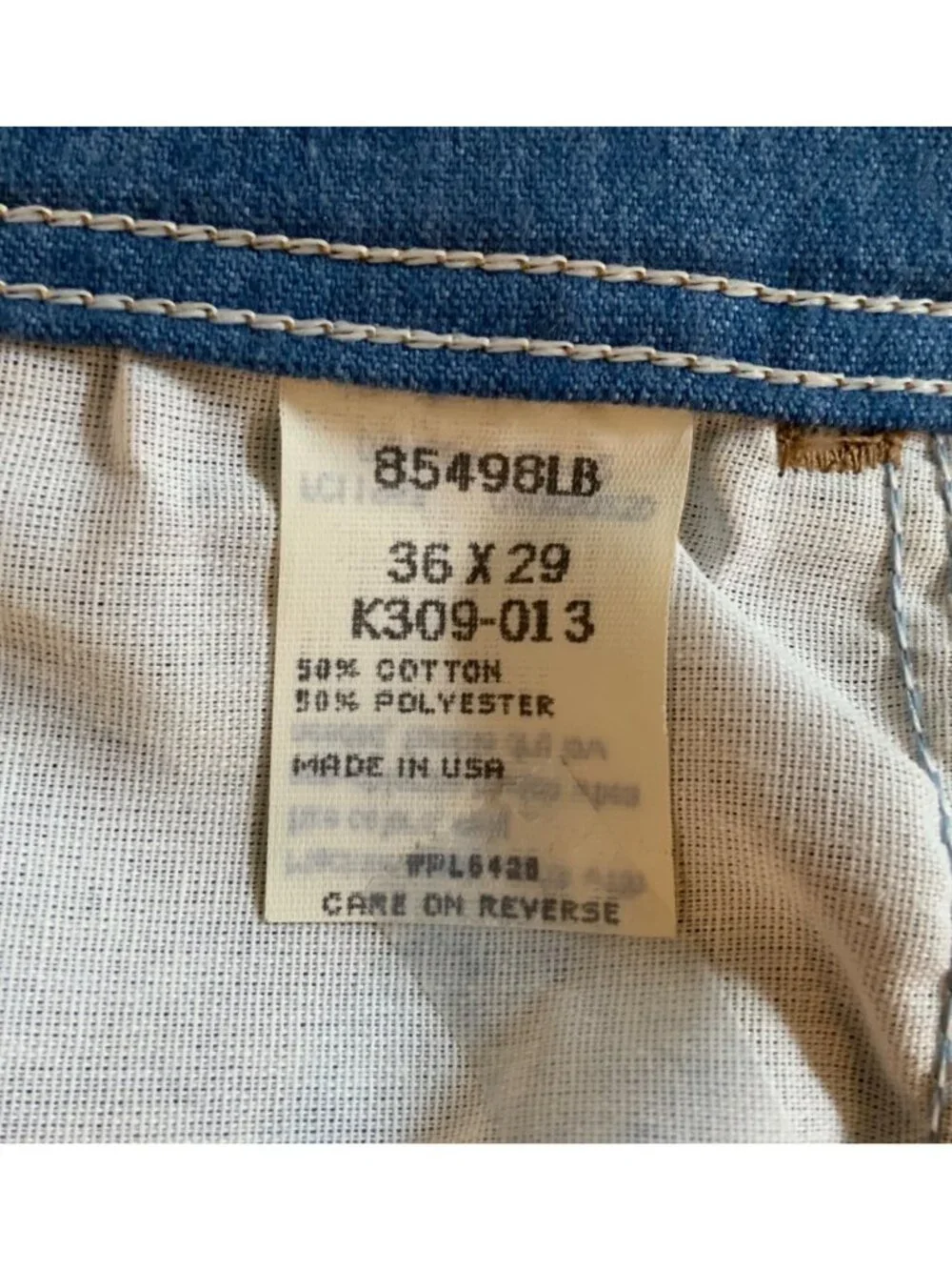 Wrangler Hero Mens Stretch Flex Fit Jeans 36x29 Blue Denim Made In USA